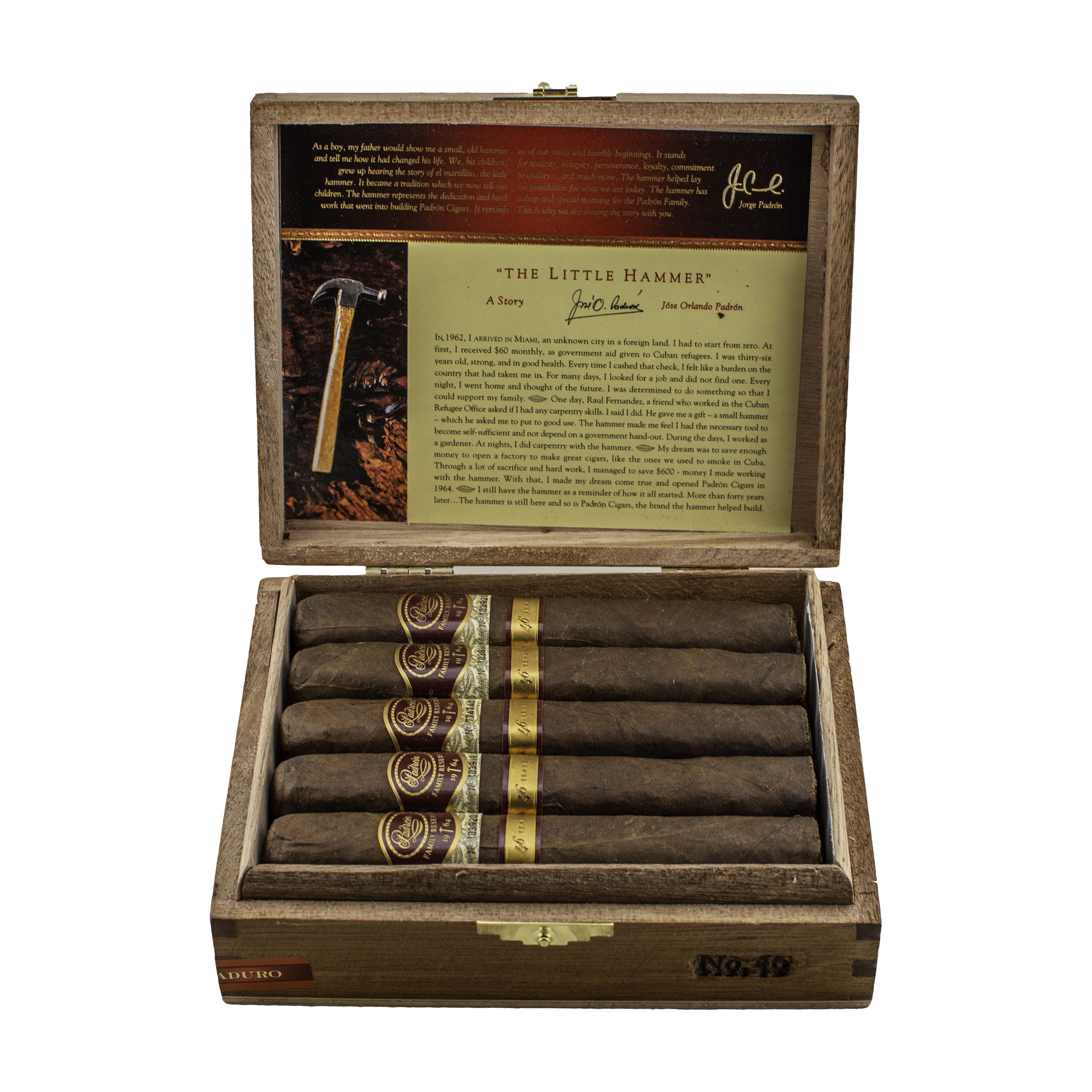 Padron Family Reserve No. 46 Maduro Toro Cigar - Box Padron Family Reserve No. 46 Maduro Toro Cigar - Box